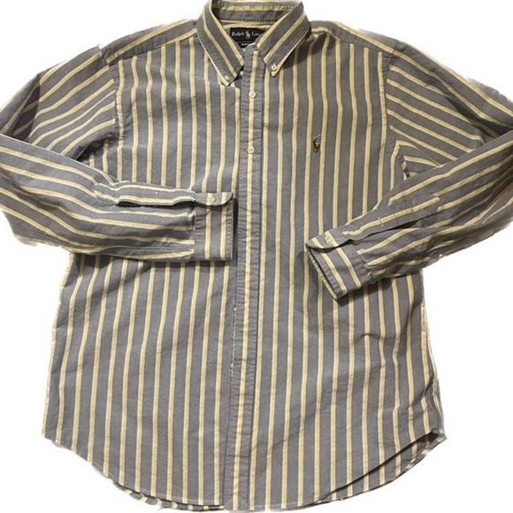 Ralph Lauren Other - Ralph Lauren Button up Polo collared shirt, Sz large, striped cotton